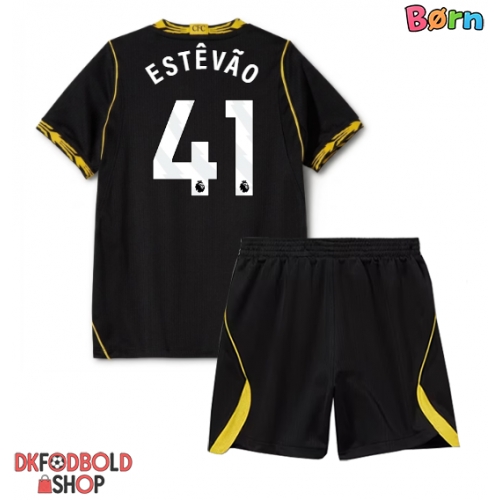 Chelsea Estevao Willian #41 Udebanesæt Børn 2026-27 Kort ærmer (+ korte bukser)